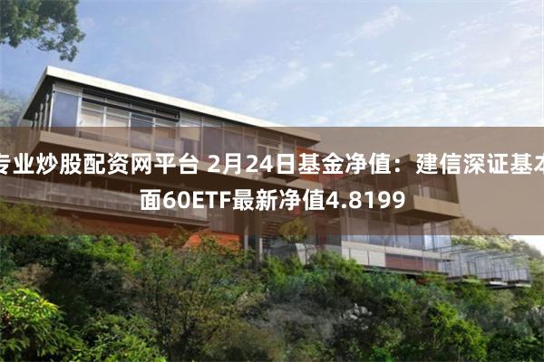 专业炒股配资网平台 2月24日基金净值：建信深证基本面60ETF最新净值4.8199