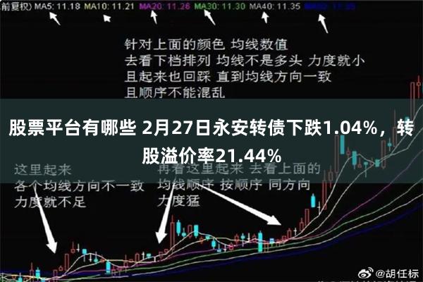 股票平台有哪些 2月27日永安转债下跌1.04%，转股溢价率21.44%