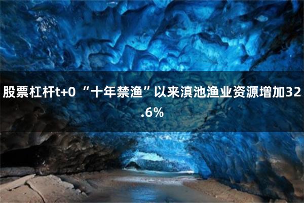 股票杠杆t+0 “十年禁渔”以来滇池渔业资源增加32.6%