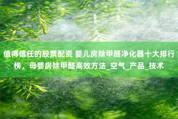 值得信任的股票配资 婴儿房除甲醛净化器十大排行榜，母婴房除甲醛高效方法_空气_产品_技术