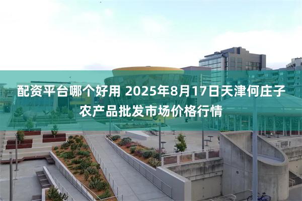 配资平台哪个好用 2025年8月17日天津何庄子农产品批发市场价格行情